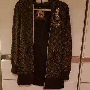 Echo Red Oversized Zip-up Hoodie